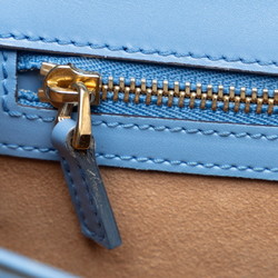 Gucci Sherry Line Sylvie Small Handbag Shoulder Bag 421882 Light Blue Leather Women's GUCCI