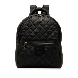 Chanel Coco Mark Cocoon Backpack A92559 Black Nylon Leather Women's CHANEL