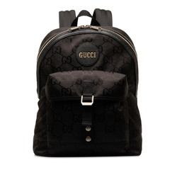 Gucci GG Nylon Backpack 644992 Black Leather Women's GUCCI