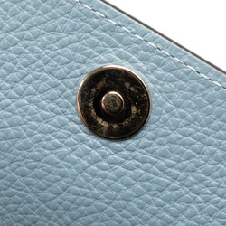 Valentino Studded Shoulder Bag Light Blue Leather Women's