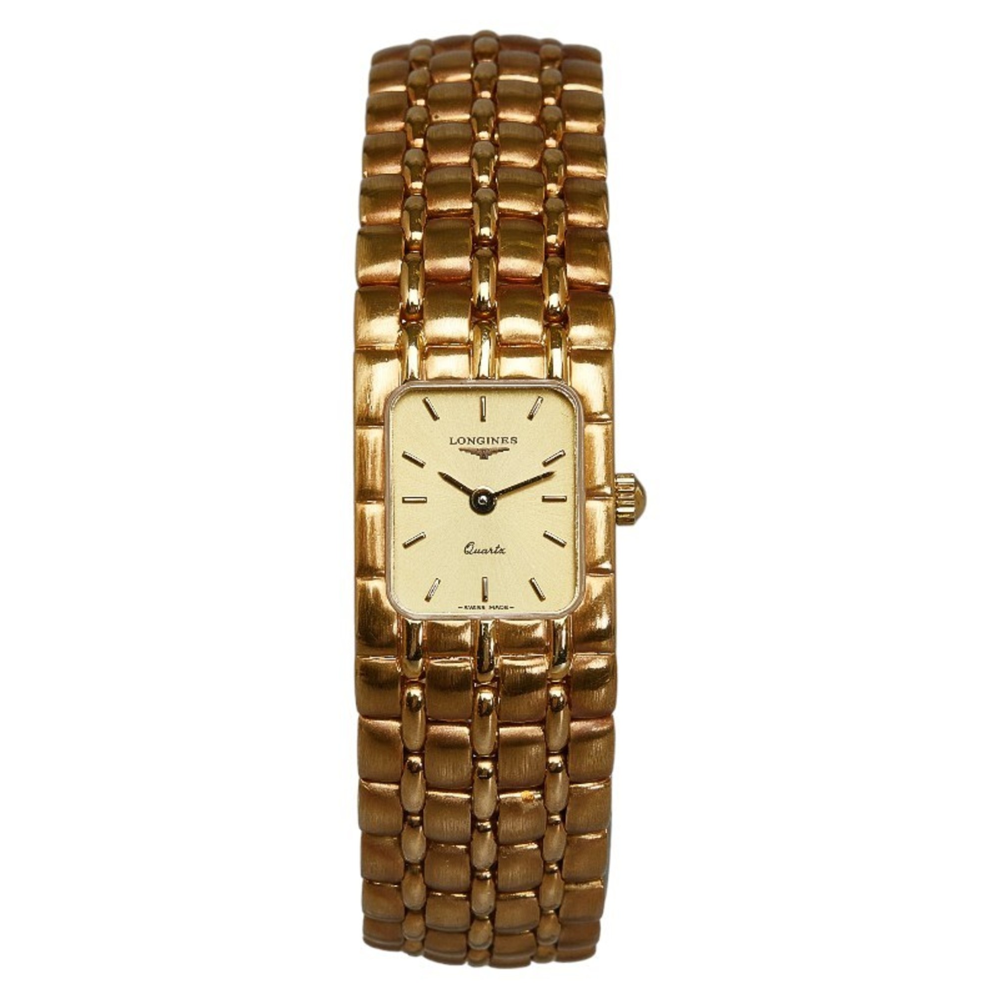 Longines Watch Quartz Gold Dial K18YG Yellow Ladies LONGINES