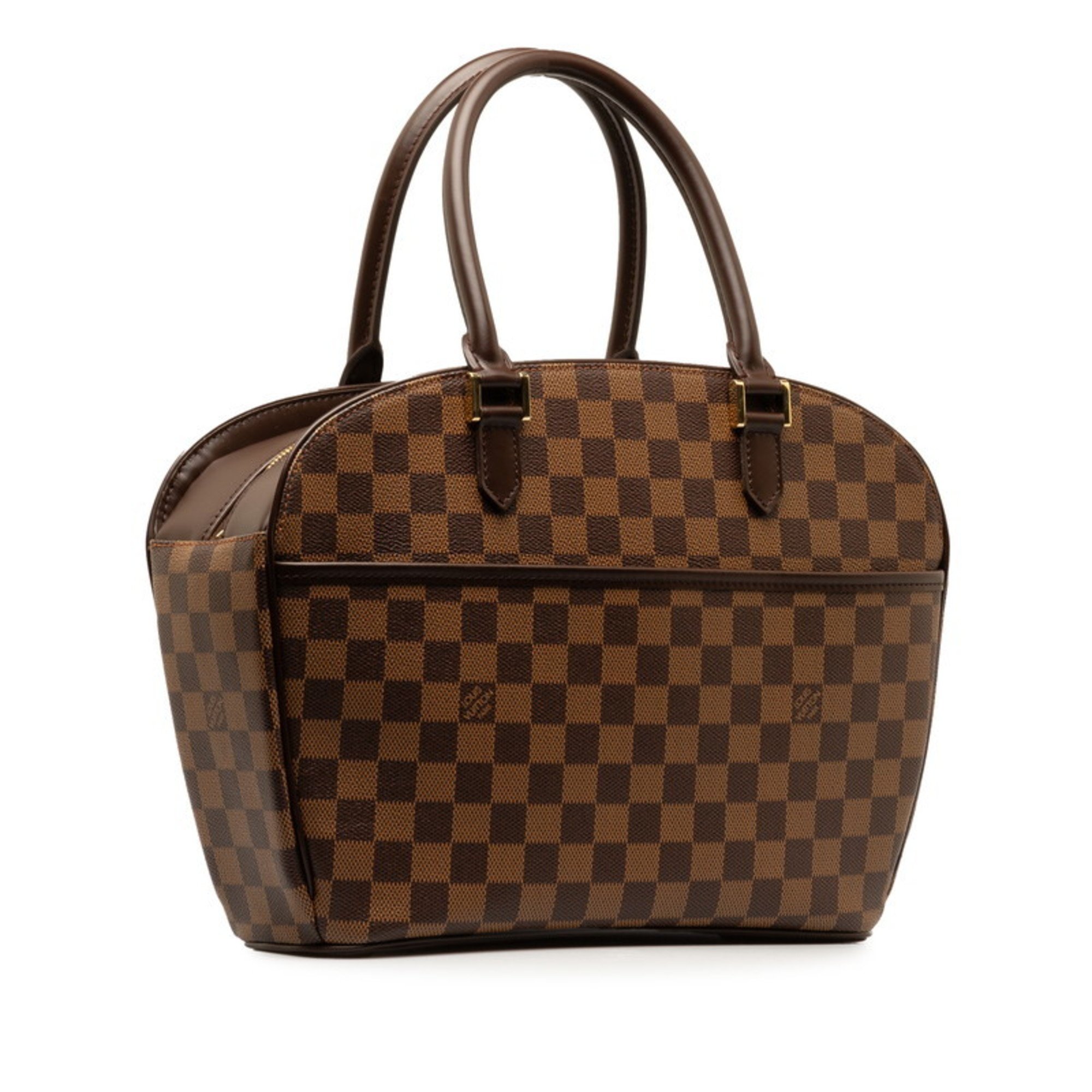 Louis Vuitton Damier Saria Horizontal Handbag N51282 Brown PVC Leather Women's LOUIS VUITTON