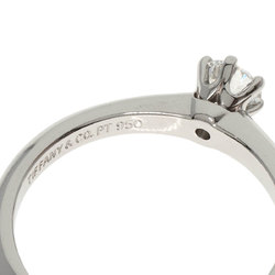 Tiffany Solitaire Knife Edge Diamond Ring, Platinum PT950, Women's, TIFFANY&Co.