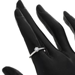 Tiffany Solitaire Knife Edge Diamond Ring, Platinum PT950, Women's, TIFFANY&Co.