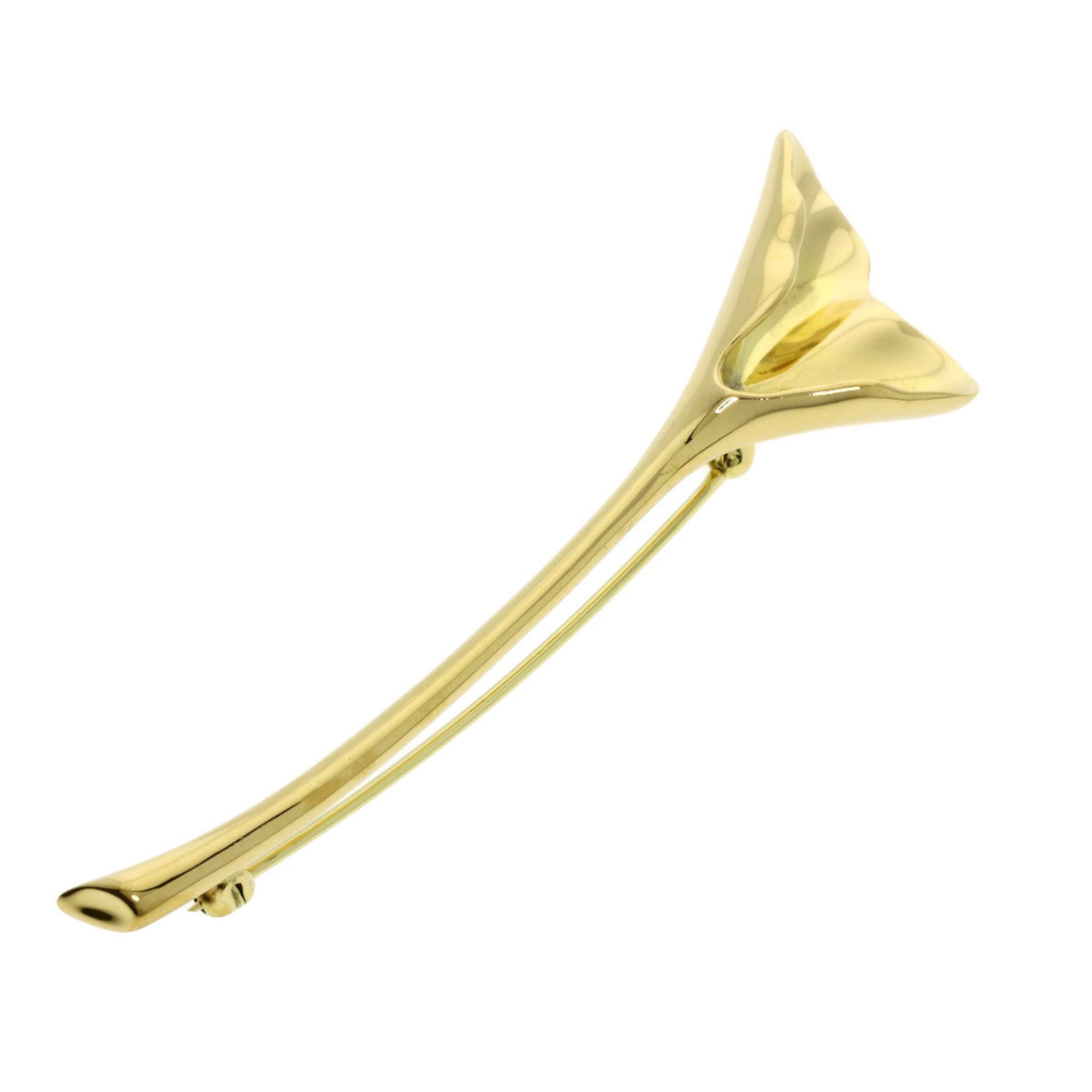 Tiffany Ginkgo Brooch, 18K Yellow Gold, Women's, TIFFANY&Co.