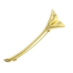 Tiffany Ginkgo Brooch, 18K Yellow Gold, Women's, TIFFANY&Co.