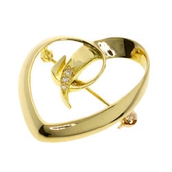 Tiffany Heart Diamond Brooch, 18K Yellow Gold, Women's, TIFFANY&Co.