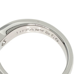 Tiffany & Co. Curved Band Diamond Ring, Platinum PT950, Women's, TIFFANY