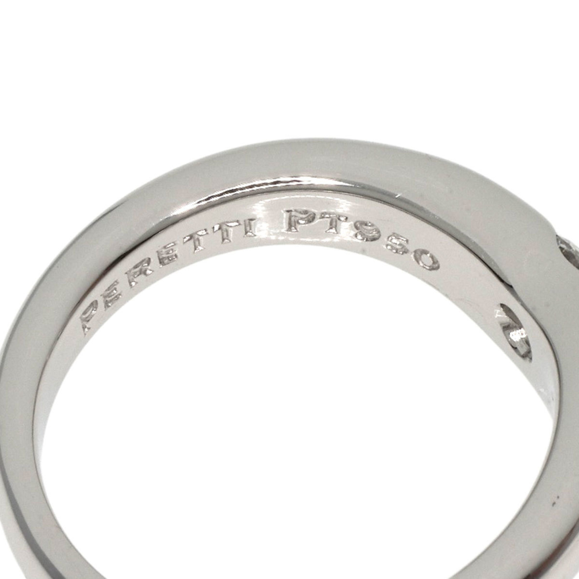 Tiffany & Co. Curved Band Diamond Ring, Platinum PT950, Women's, TIFFANY