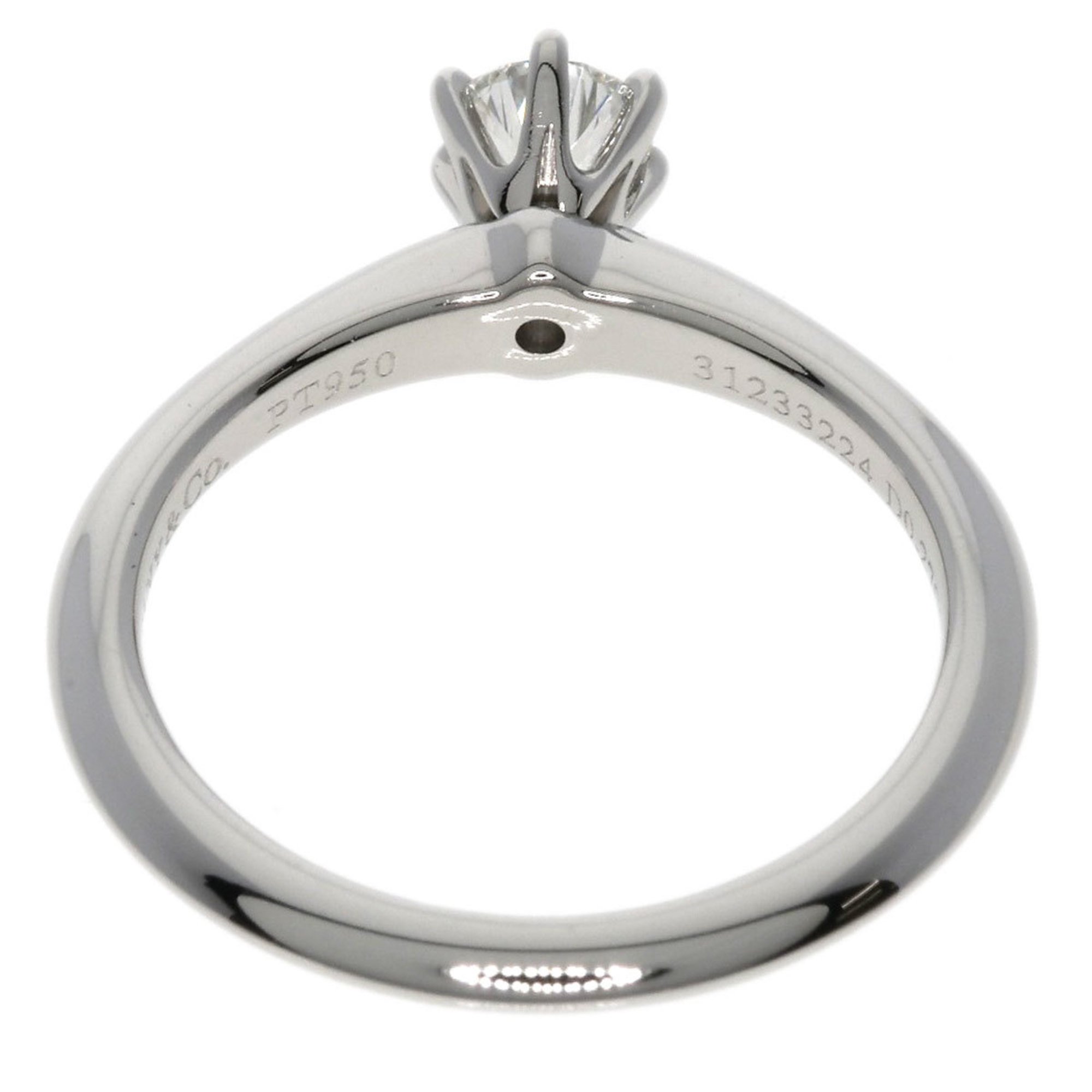 Tiffany Solitaire Knife Edge Diamond Ring, Platinum PT950, Women's, TIFFANY&Co.