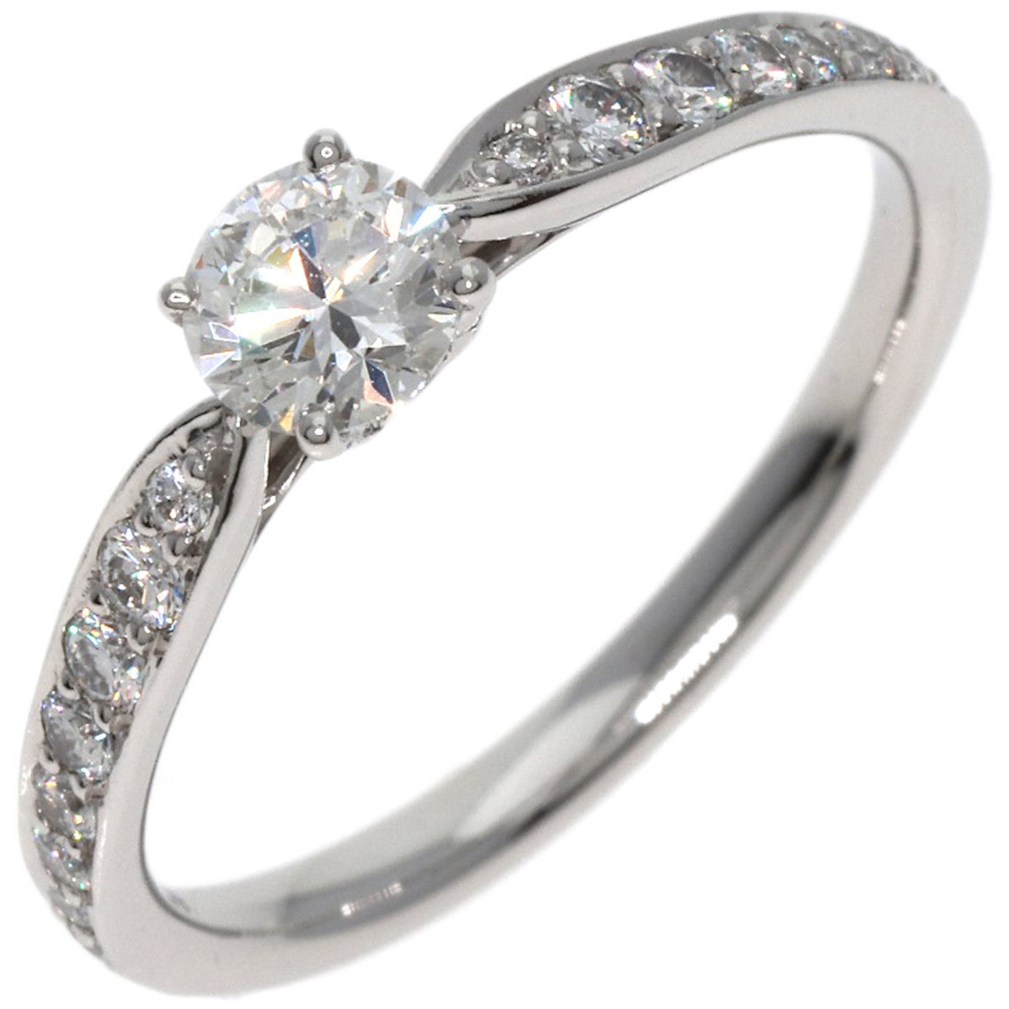 Tiffany & Co. Harmony 1P Diamond Ring, Platinum PT950, Women's, TIFFANY