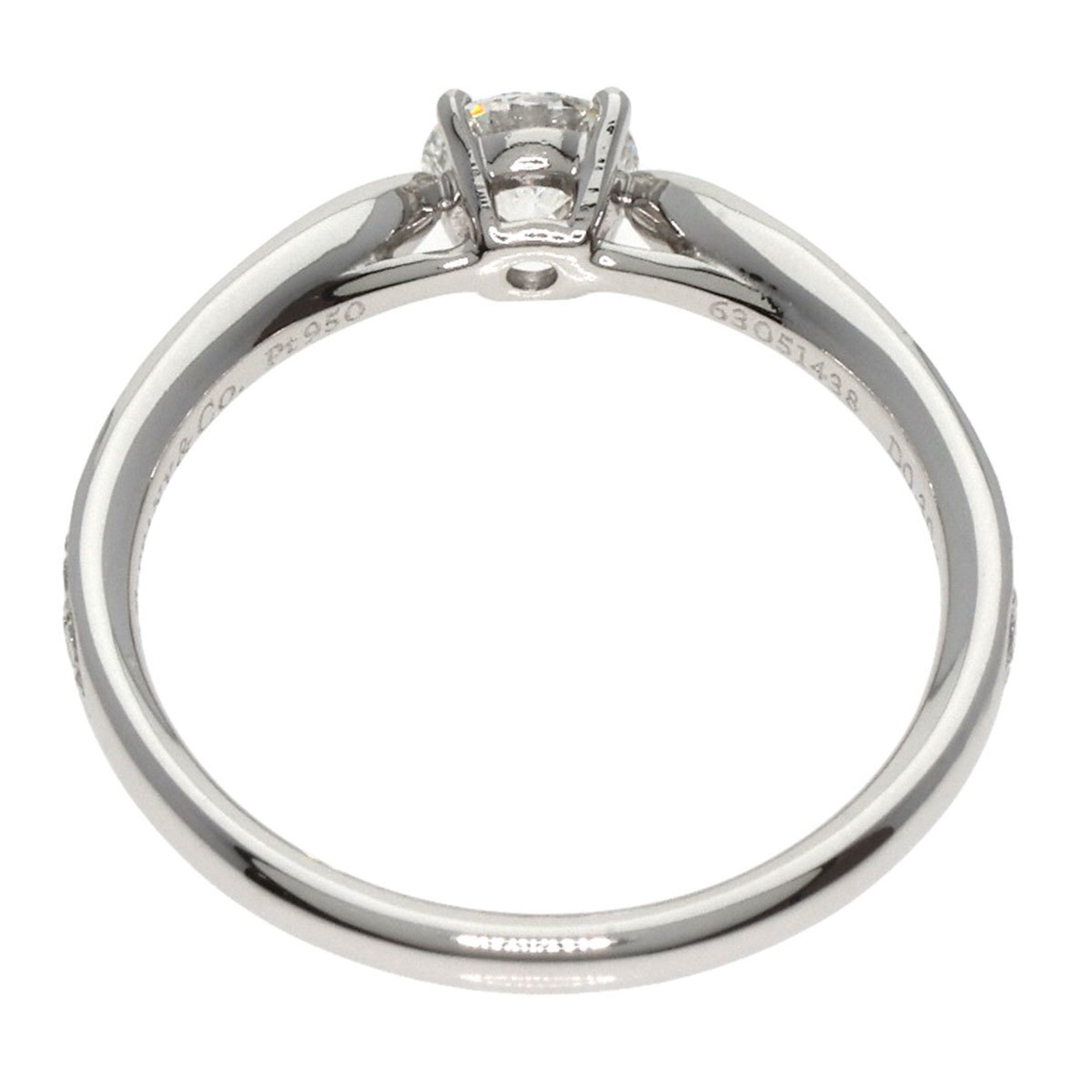 Tiffany & Co. Harmony 1P Diamond Ring, Platinum PT950, Women's, TIFFANY