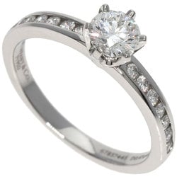 Tiffany Solitaire Channel Setting Diamond Ring, Platinum PT950, Women's, TIFFANY&Co.