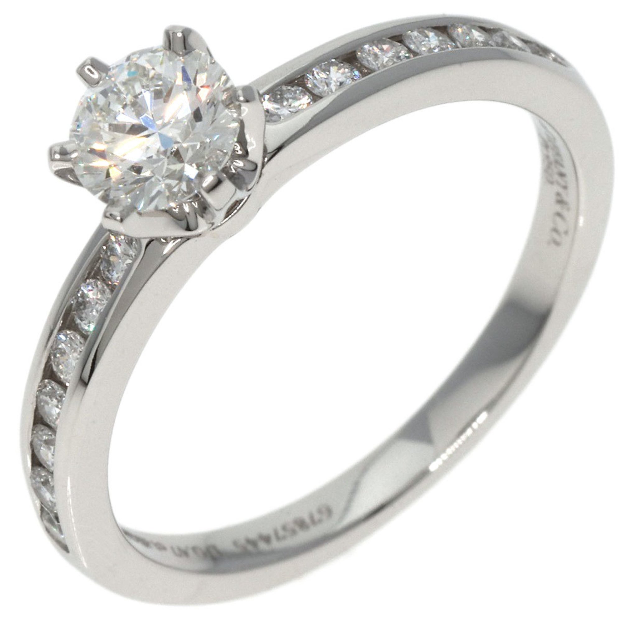 Tiffany Solitaire Channel Setting Diamond Ring, Platinum PT950, Women's, TIFFANY&Co.