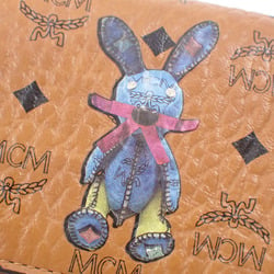 MCM Tri-fold Wallet for Women, Brown Leather, MYM6AXL 52 C0001, Rabbit, Visetos