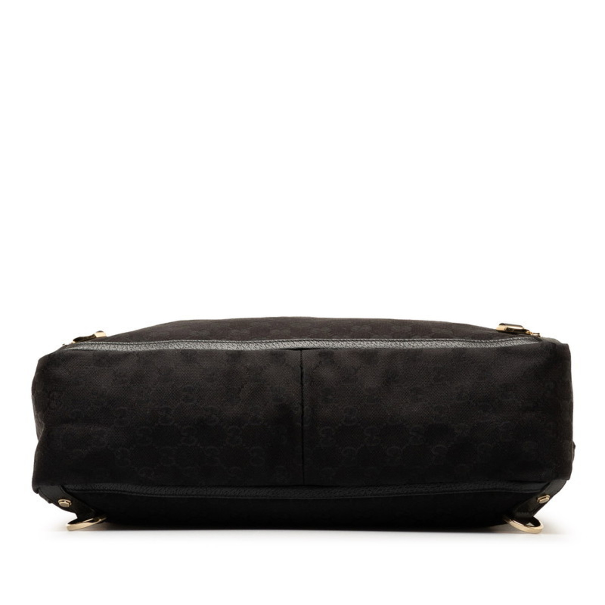 Gucci GG Canvas Abby Tote Bag 141472 Black Leather Women's GUCCI