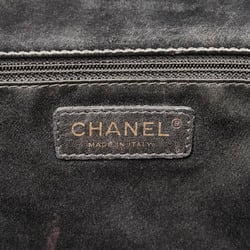 Chanel Coco Mark Chain Shoulder Bag Black Gold Lambskin Women's CHANEL