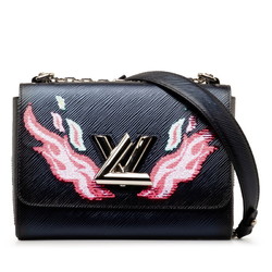 Louis Vuitton Epi Twist MM Chain Shoulder Bag M54567 Navy Pink Multicolor Leather Women's LOUIS VUITTON