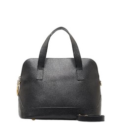 Celine handbag shoulder bag black leather women's CELINE