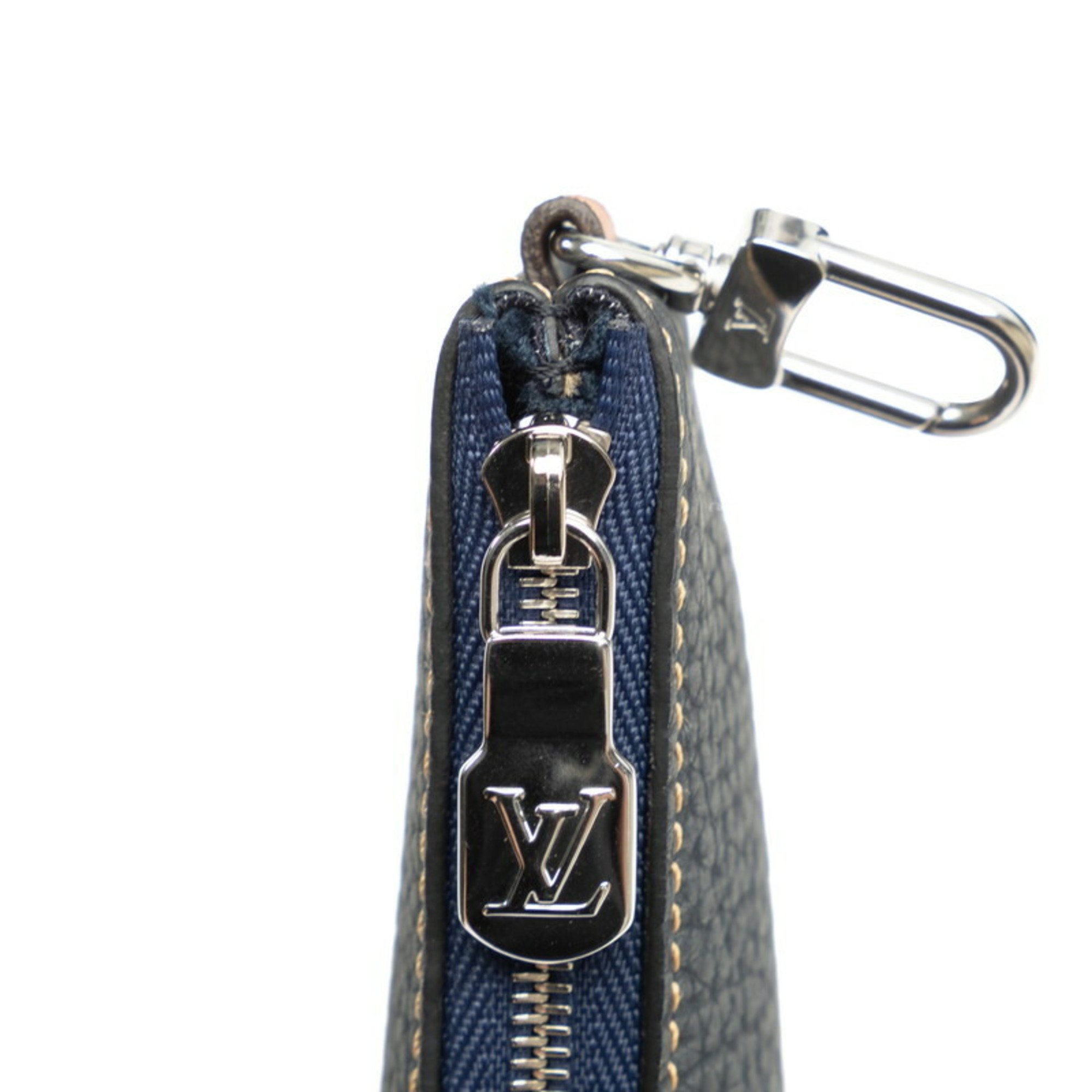 Louis Vuitton Trio Shoulder Bag M21544 Black Brown Leather Men's LOUIS VUITTON