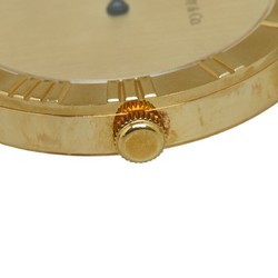 Tiffany Atlas Watch D286.753 Quartz K18 Gold Leather Men's TIFFANY&Co.