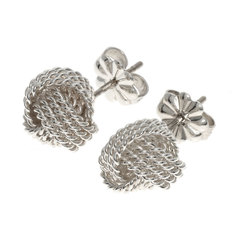 Tiffany mesh ball earrings, silver, for women, TIFFANY&Co.