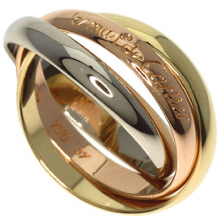 Cartier Trinity #57 Ring, K18 Yellow Gold/K18WG/K18PG, Women's, CARTIER