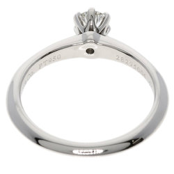 Tiffany Solitaire Knife Edge Diamond Ring, Platinum PT950, Women's, TIFFANY&Co.