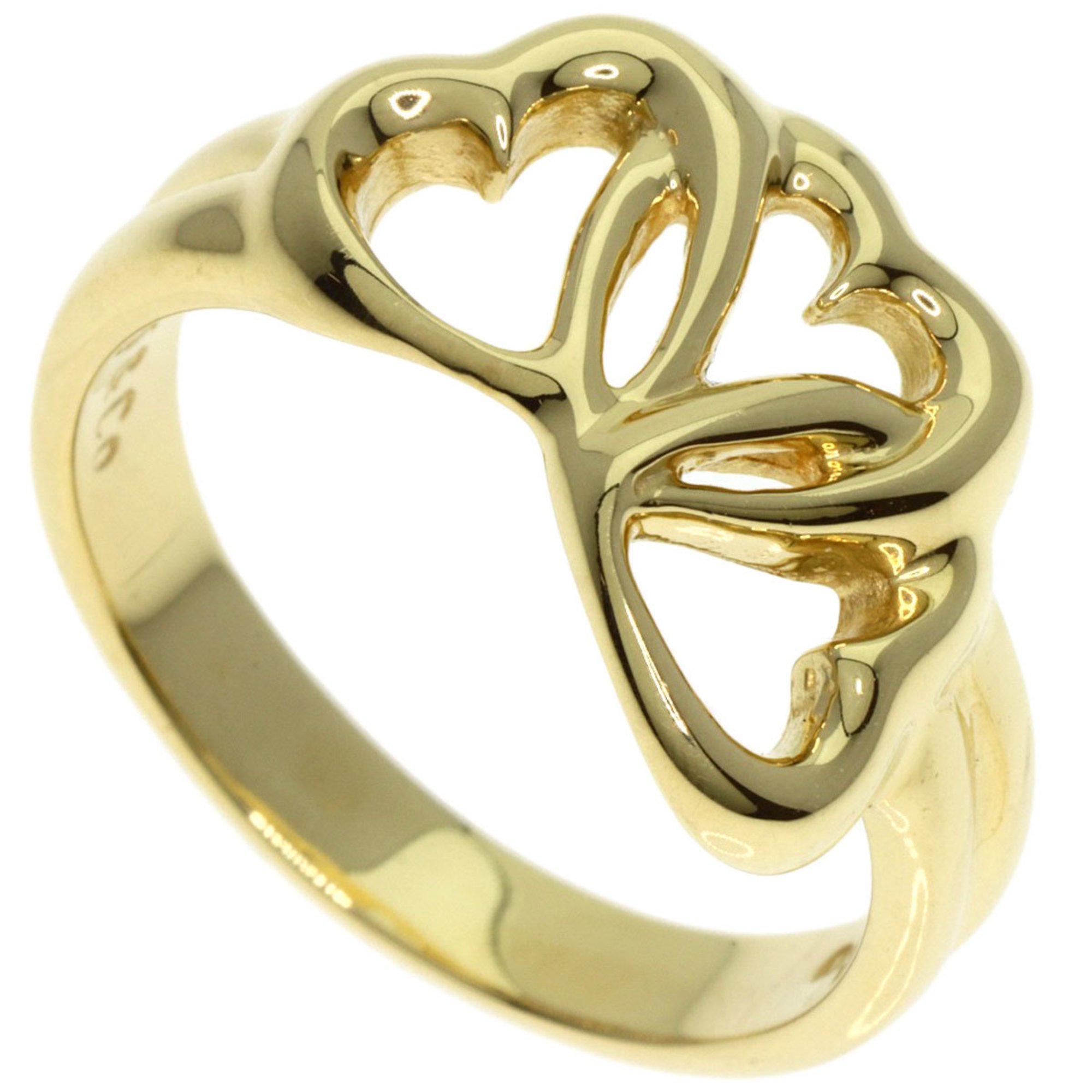 Tiffany & Co. Triple Heart Ring, 18K Yellow Gold, Women's, TIFFANY