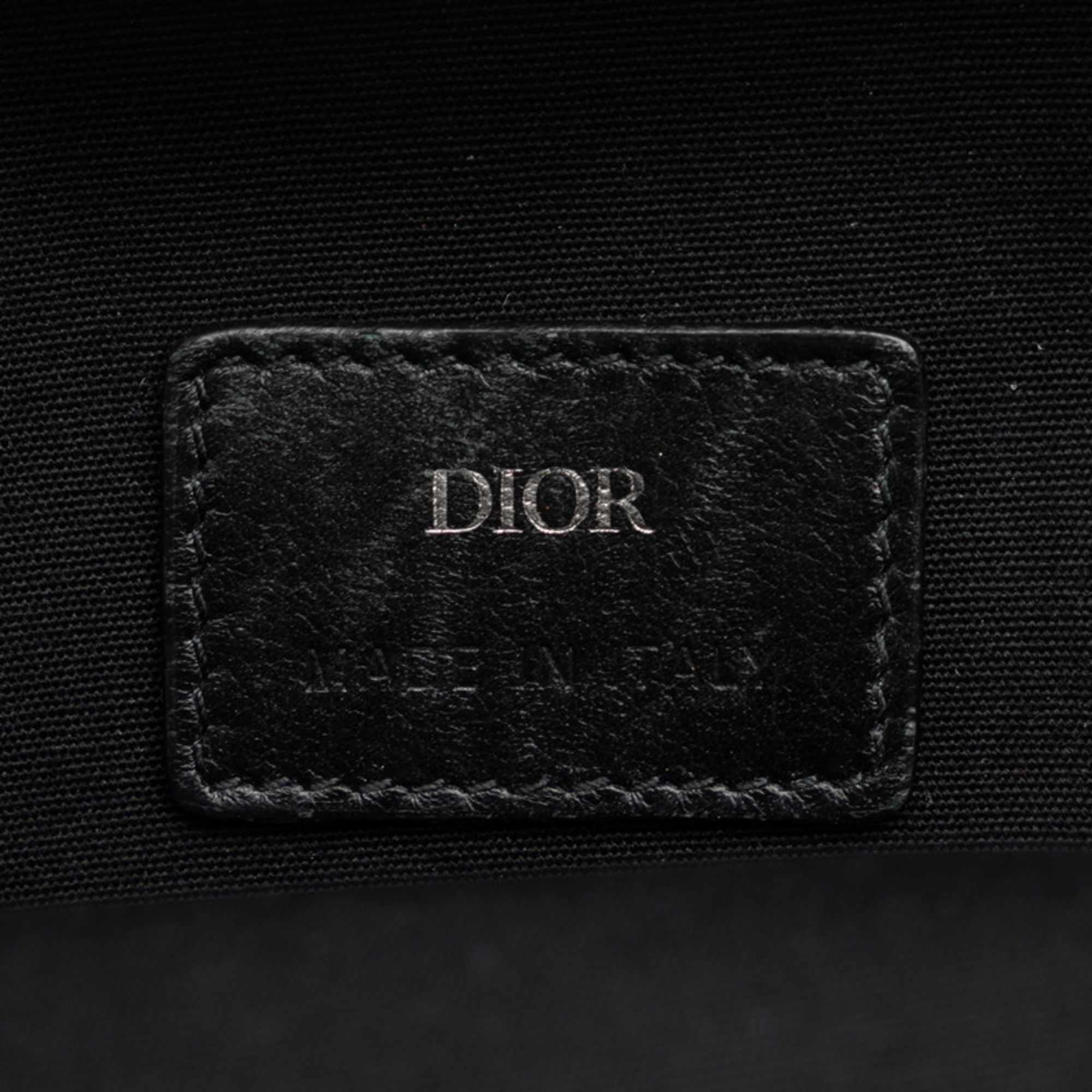 Christian Dior Dior Trotter Smartphone Case Handbag Shoulder Bag Beige Black Leather Jacquard Women's