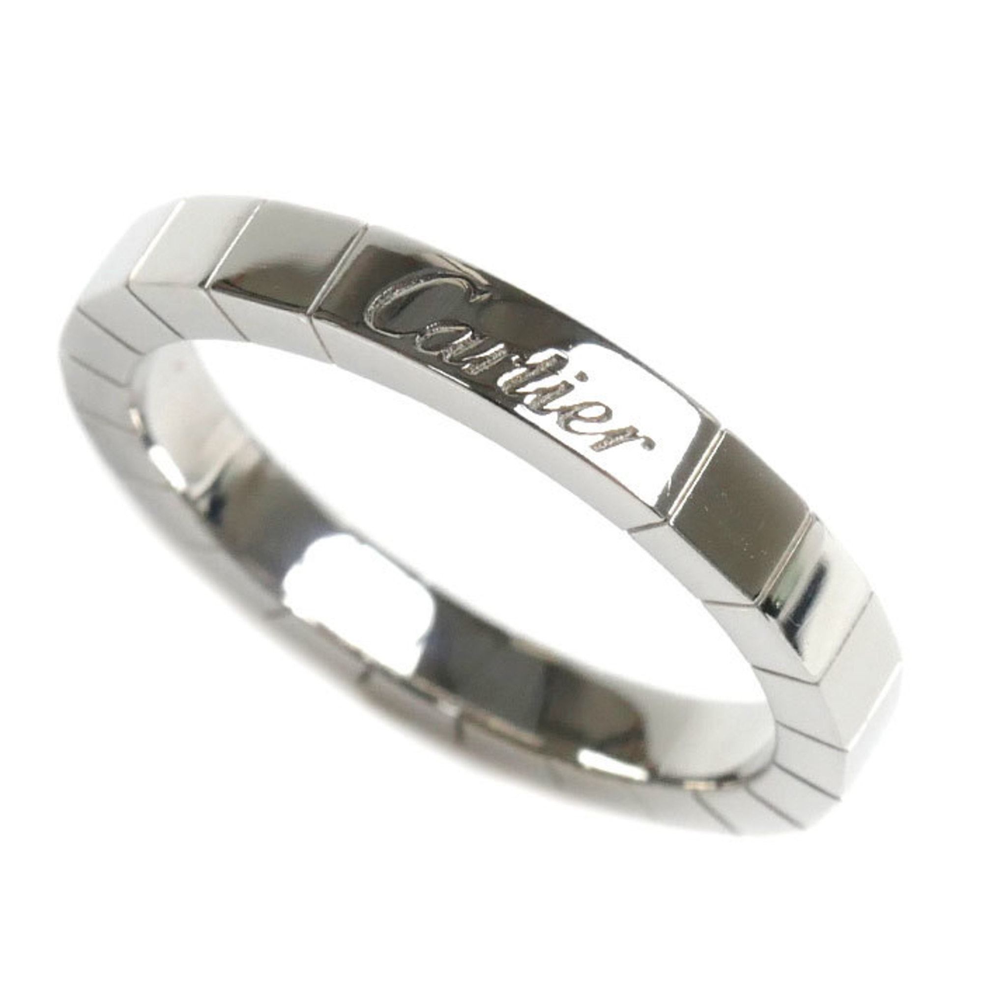 CARTIER Cartier K18WG White Gold Lanier Ring 57 6.5g Women's