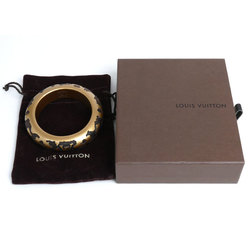 LOUIS VUITTON Louis Vuitton Wood Lacquer Bracelet Leo Monogram Bangle M65964 27.1g Women's