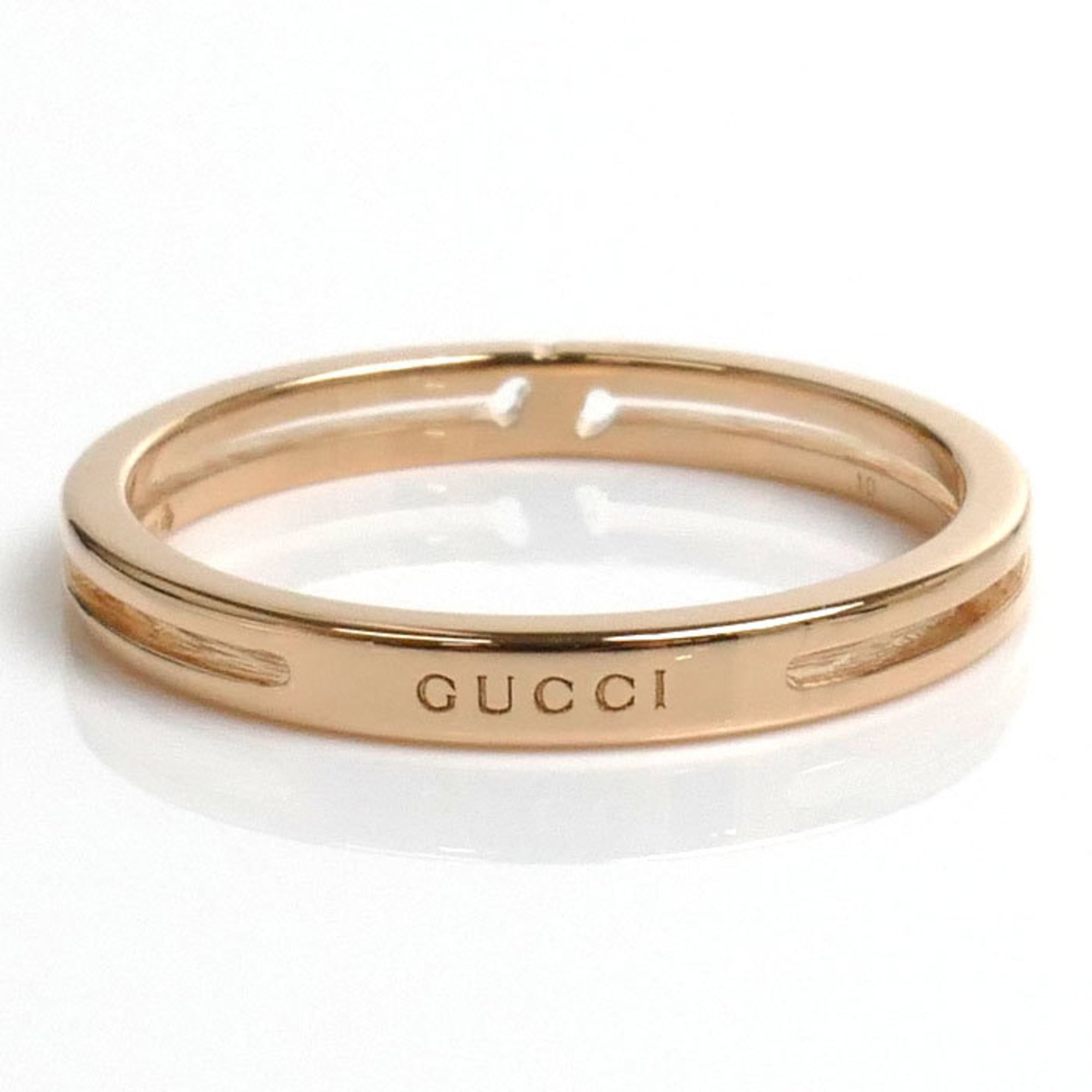 GUCCI K18PG Pink Gold Infinity Ring 373512 J8500 5702 1.8g Women's