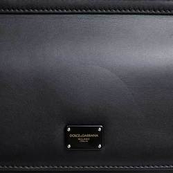 Dolce & Gabbana DOLCE&GABBANA Sicily 58 Large 2-Way Shoulder Bag Black BB6622 AA625 Women's