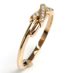 Chaumet K18PG Pink Gold Jeux de Liens Ring 082218 Diamond 49 1.8g Women's