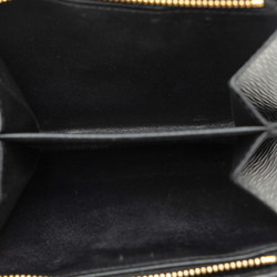 Prada Triangle Bi-fold Wallet L-Shape Black Leather Women's PRADA
