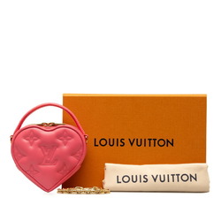 Louis Vuitton Bubble Glam Pop My Heart Handbag Chain Shoulder Bag M81893 Dragon Fruit Pink Leather Women's LOUIS VUITTON