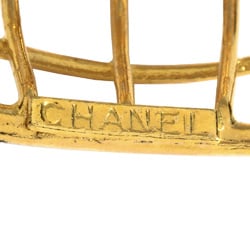 Chanel CHANEL Birdcage Swing Earrings Coco Mark 93P Engraved Women's