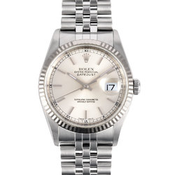 Rolex ROLEX 16234 Datejust 36 P series (manufactured in 2000) Automatic watch Silver dial SS x WG Men's