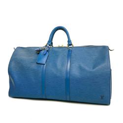 Louis Vuitton Boston Bag Epi Keepall 55 M42955 Toledo Blue Men's Women's