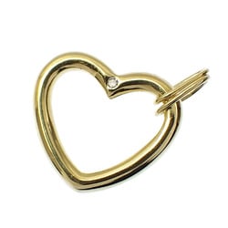 Tiffany Diamond Heart Pendant Top for Women, K18YG, 3.0g, 750, 18K Yellow Gold Head