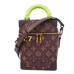 Louis Vuitton Handbag Monogram Vertical Box Trunk M59664 Brown Women's