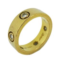 Cartier Ring Love Full Diamond K18YG Yellow Gold Ladies