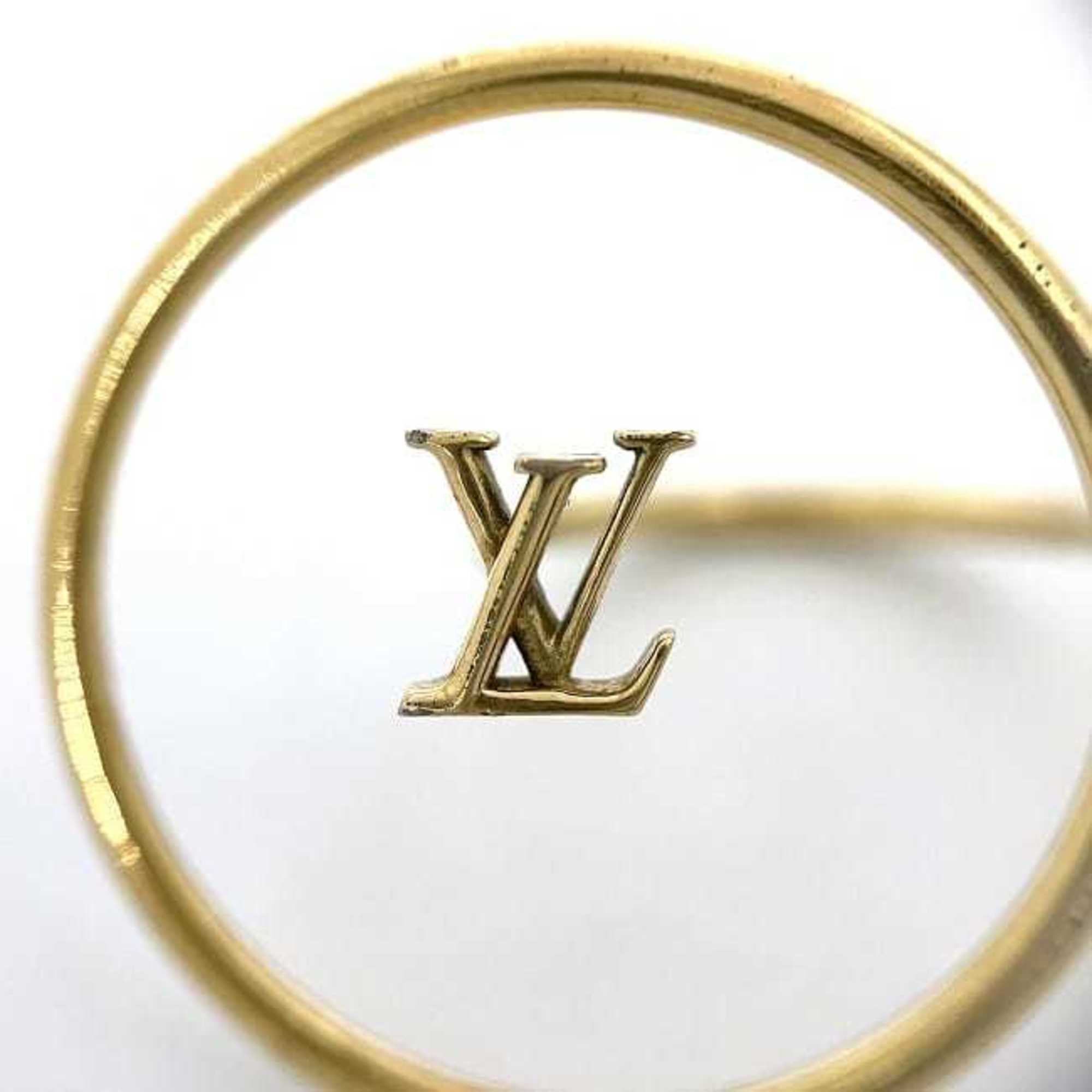 Louis Vuitton Ring Berg LV Eclipse Gold M00768 ec-20216 Size 8 GP LE1252 LOUIS VUITTON Circle Ladies Thin