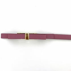 Gucci Waist Belt Pink Interlocking 282247 ec-20158 Ribbon Leather GP GUCCI Thin Women's Fashion