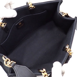 Givenchy Tote Bag G Medium 4G Canvas Women's Black Cotton BB50QPB1LS Hand