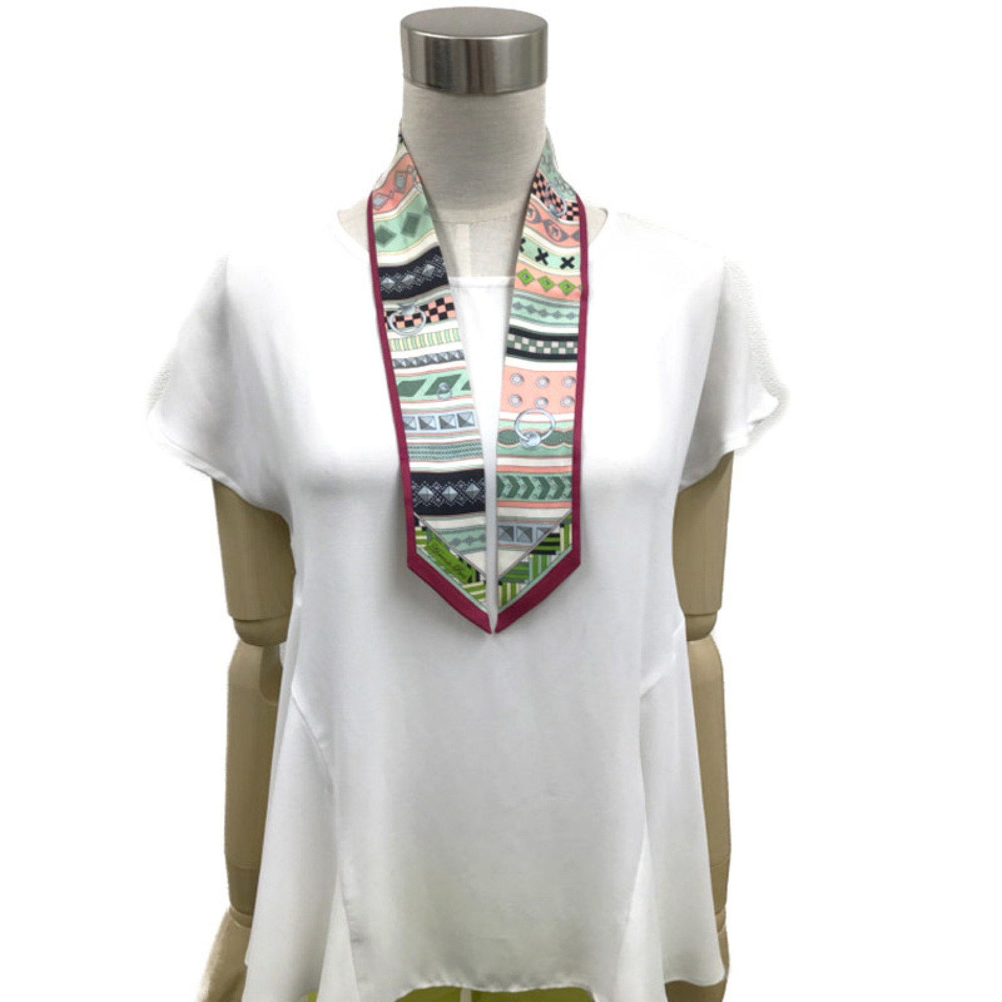 Hermes Twilly Scarf Silk 100% Multicolor Women's HERMES
