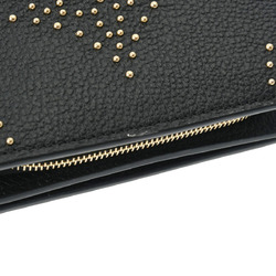 LOUIS VUITTON Louis Vuitton Portefeuille Studs Black M82902 Women's Calf Leather Bi-fold Wallet