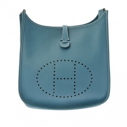 HERMES Evelyn 3 PM Blue Jean Palladium Hardware - □P Stamp (around 2012) Women's Taurillon Clemence Shoulder Bag