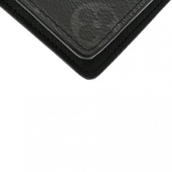 LOUIS VUITTON Louis Vuitton Monogram Eclipse Portefeuille Brazza Fragment Collaboration Black M62516 Men's Canvas Long Wallet